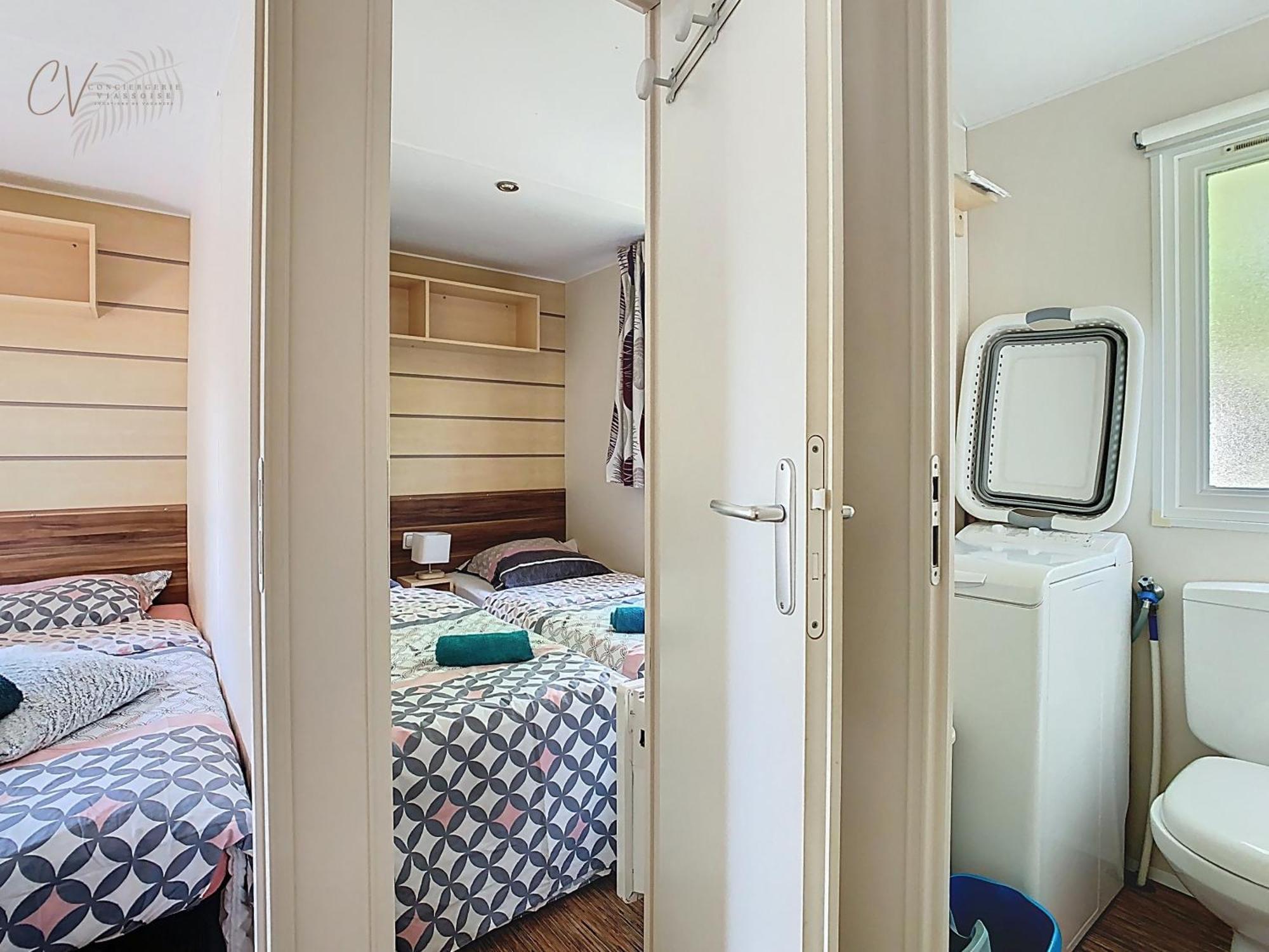 ויאס Grand Mobil Home 3Chbr 2Sdb Camping La Carabasse מראה חיצוני תמונה