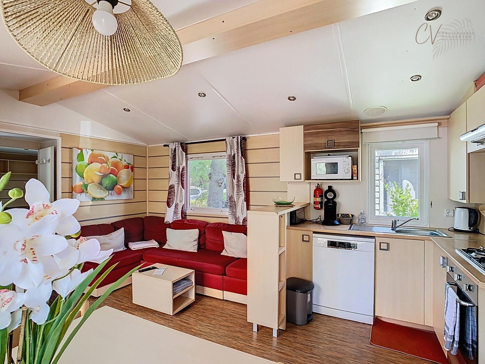 ויאס Grand Mobil Home 3Chbr 2Sdb Camping La Carabasse מראה חיצוני תמונה